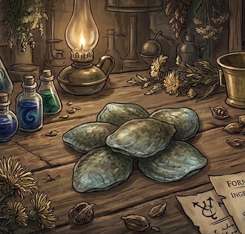 Schuppe einer Flussjungfer