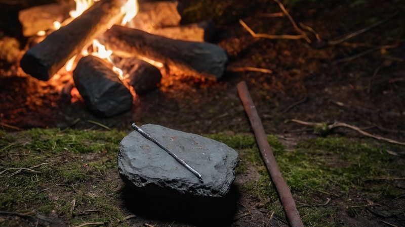 Feuerstein und Stahl