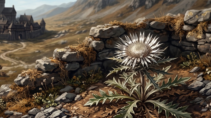 Silberdistel (Carlina acaulis)