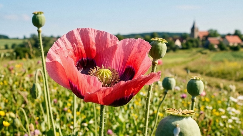 Schlafmohn (Papaver somniferum)